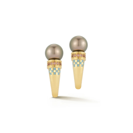 WHIT EARRING 18k GOLD