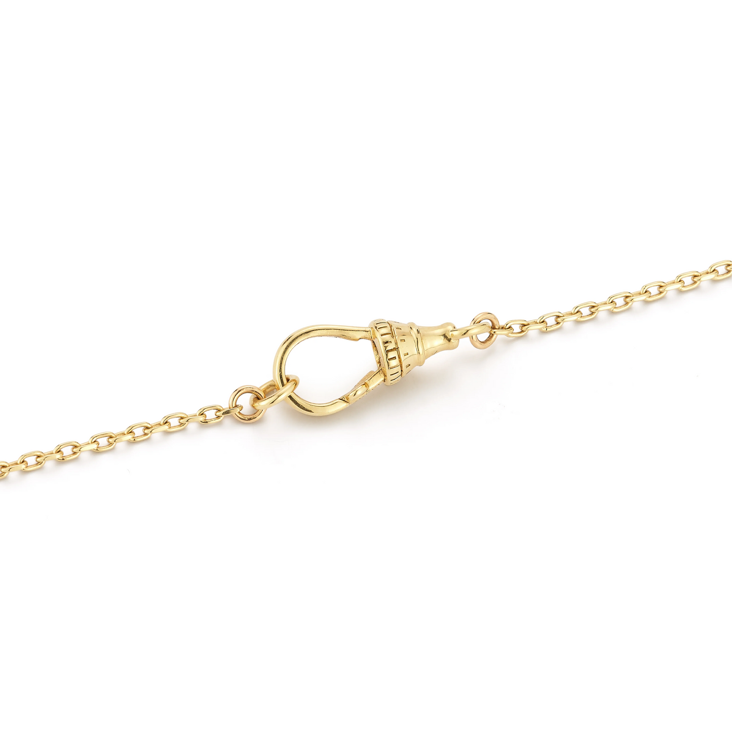 Marsha Chain, Gold, Baby Blue 17.5 inches