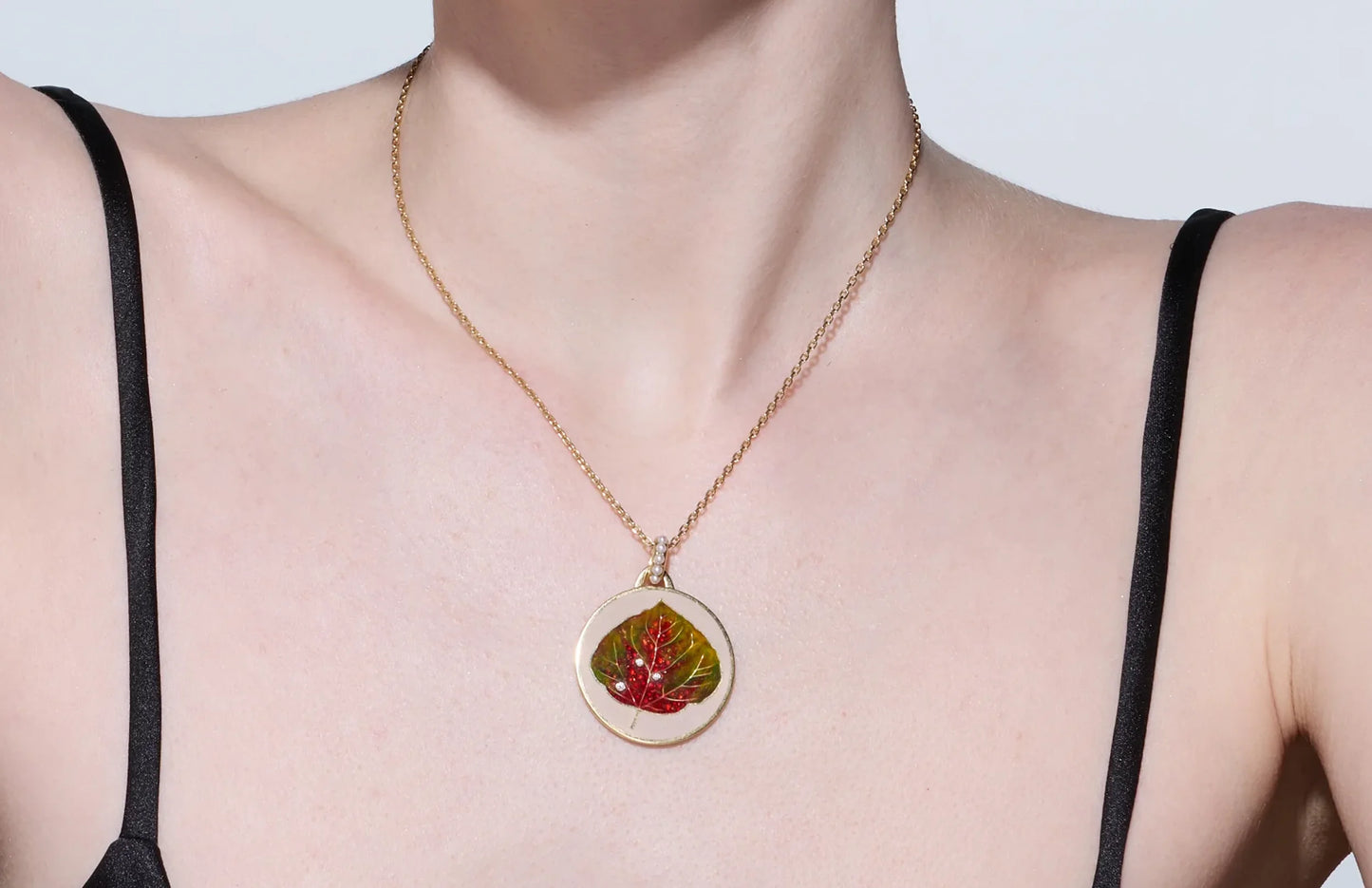 ASPEN PENDANT PEACH 18k GOLD