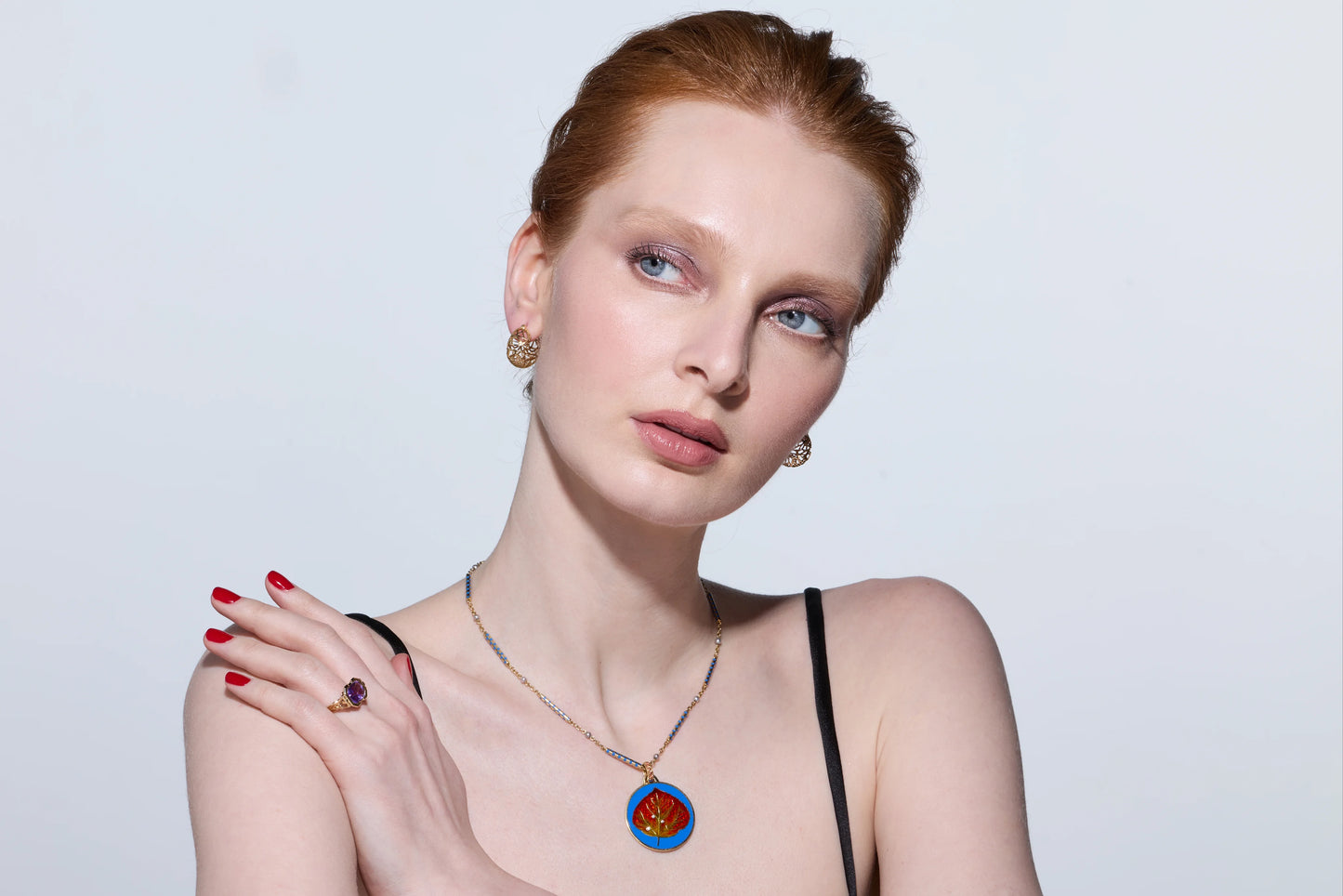 ASPEN PENDANT KLEIN BLUE 18k GOLD