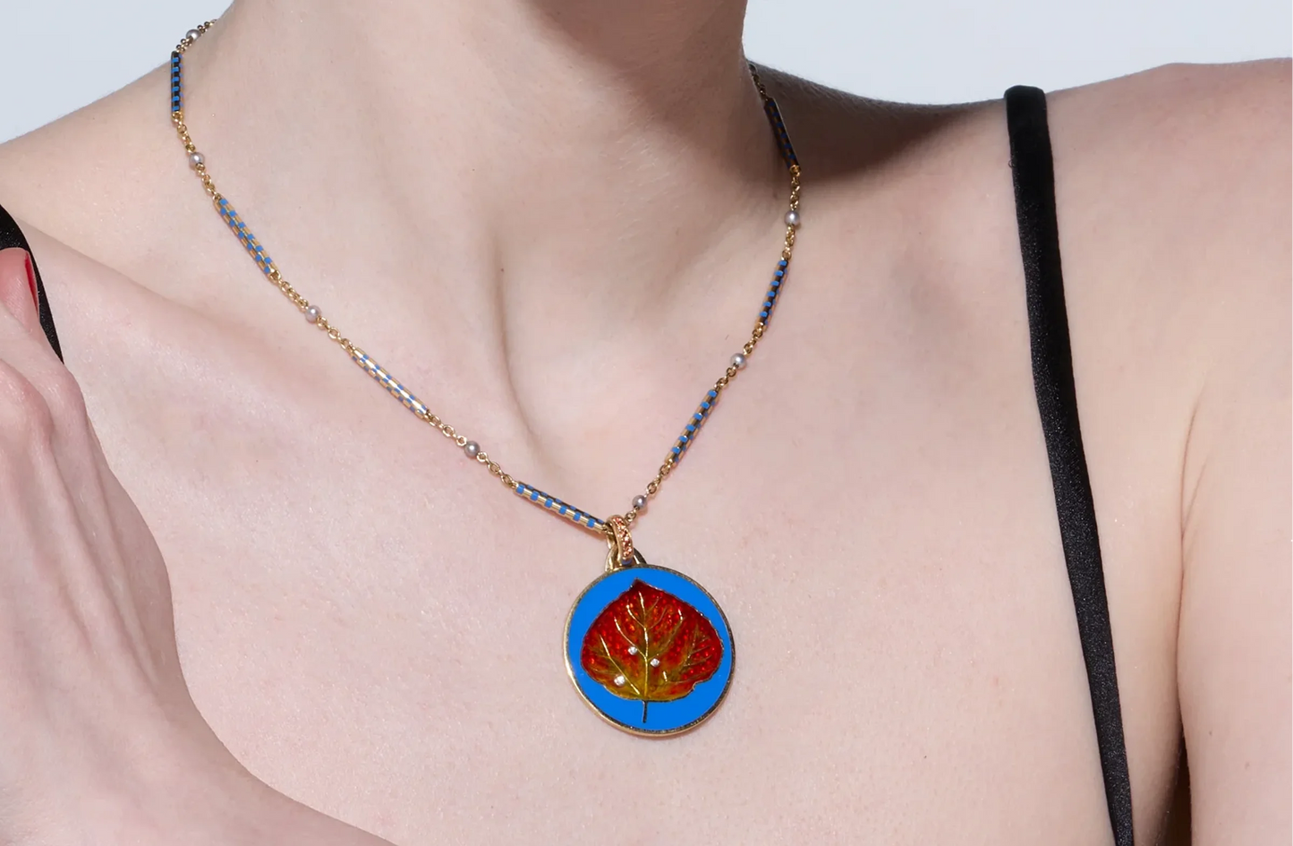 ASPEN PENDANT KLEIN BLUE 18k GOLD