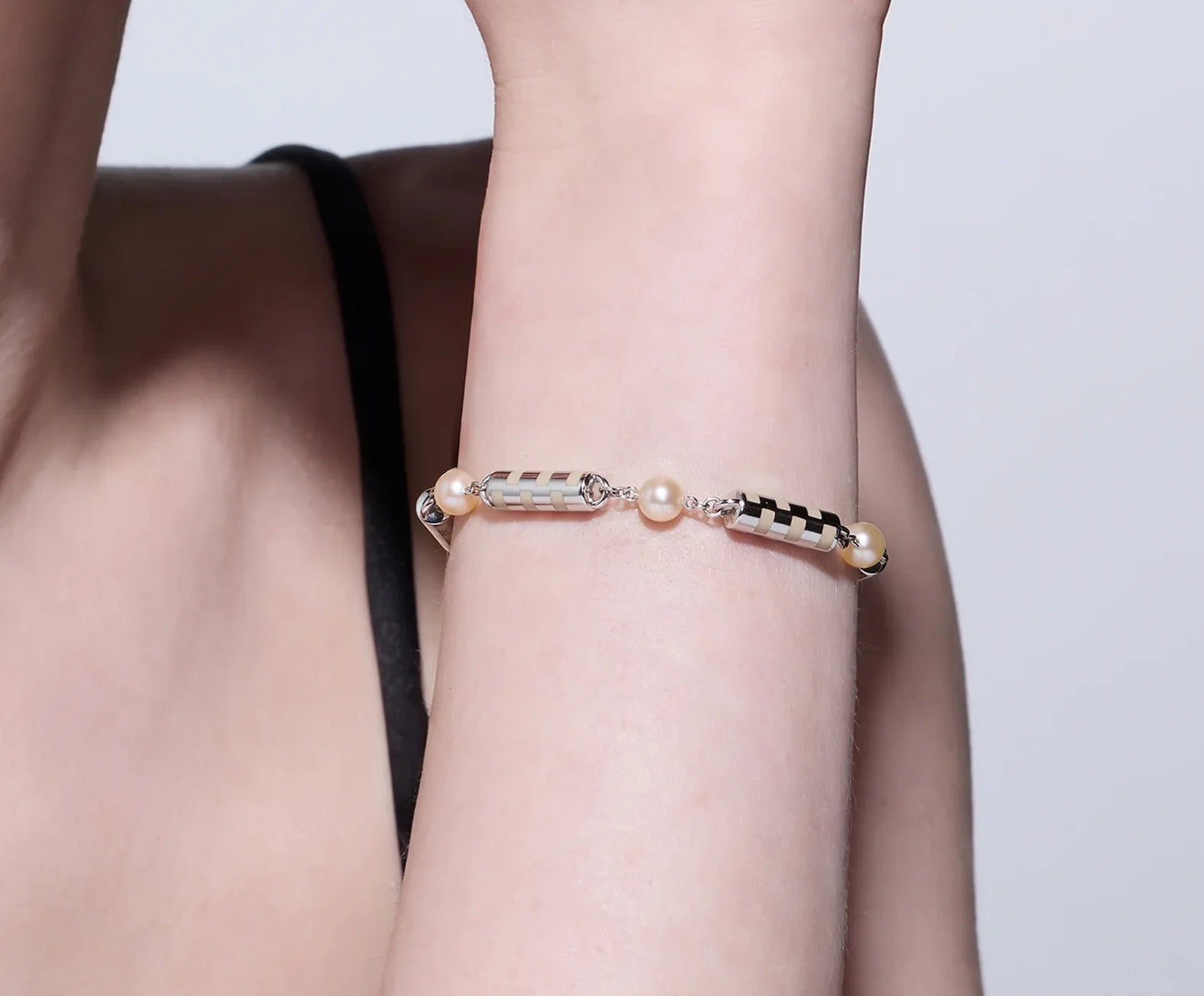 MARSHA LARGE LINK BRACELET 18k WHITE GOLD