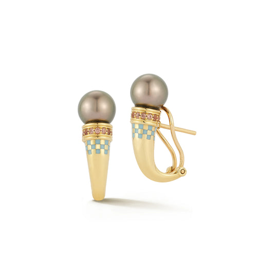 WHIT EARRING 18k GOLD
