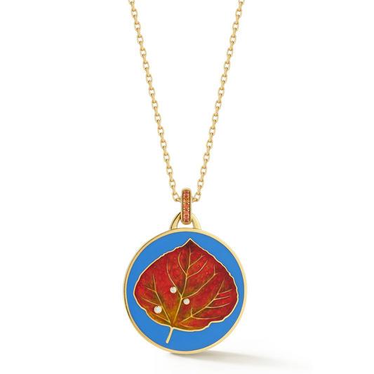 ASPEN PENDANT KLEIN BLUE 18k GOLD