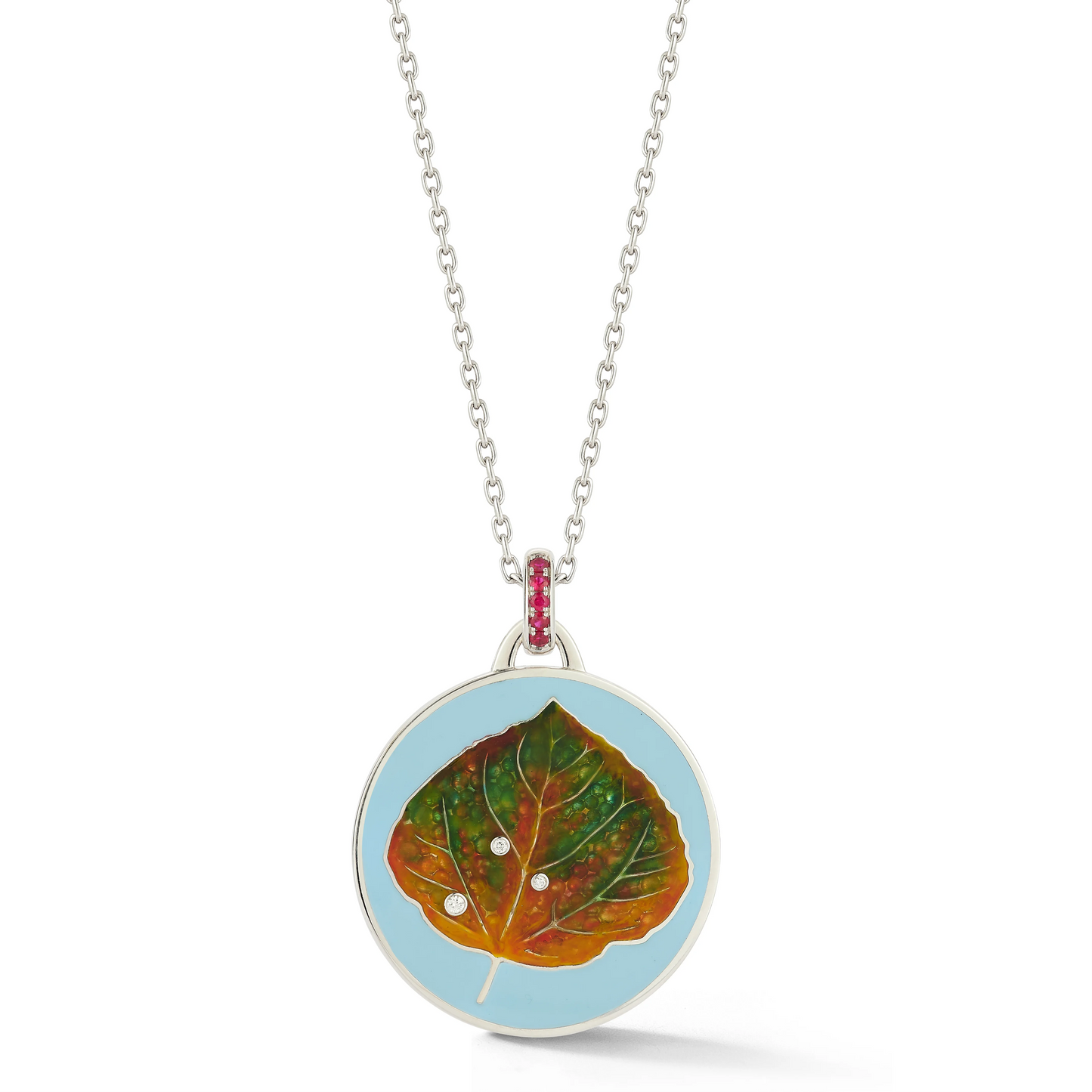 ASPEN PENDANT BABY BLUE 18k GOLD