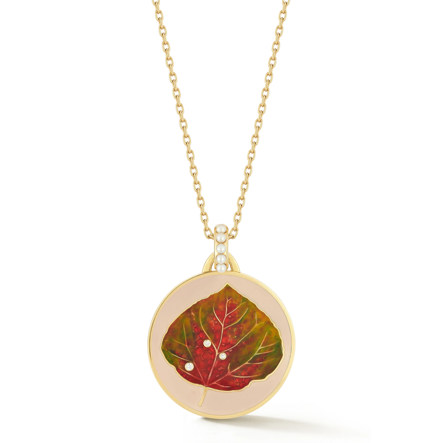 ASPEN PENDANT PEACH 18k GOLD