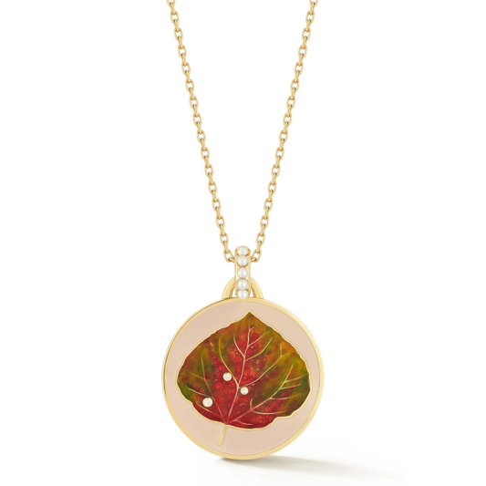 ASPEN PENDANT PEACH 18k GOLD